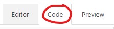 code tab