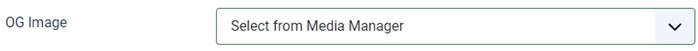 OG image - select from Media Manager