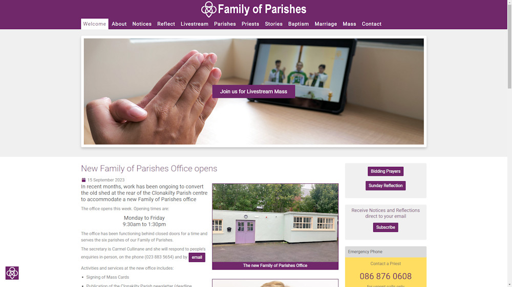 Family of Parishes - Ardfield & Rathbarry | Barryroe | Clonakilty | Kilmeen & Castleventry | Rosscarbery | Timoleague