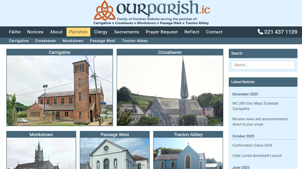 Carrigaline ✠ Crosshaven ✠ Monkstown ✠ Passage West ✠ Tracton Abbey - OurParish.ie